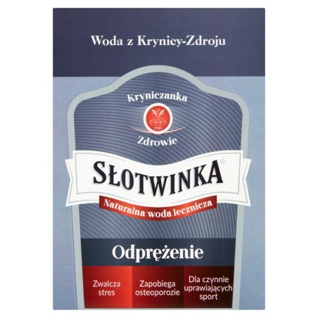 Słotwinka Natural healing water for relaxation 3 l
