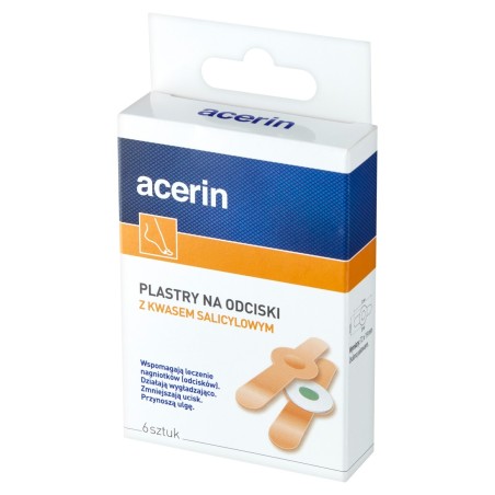 Acerin Medical pomůcka, náplasti na kuří oka s kyselinou salicylovou, 6 kusů