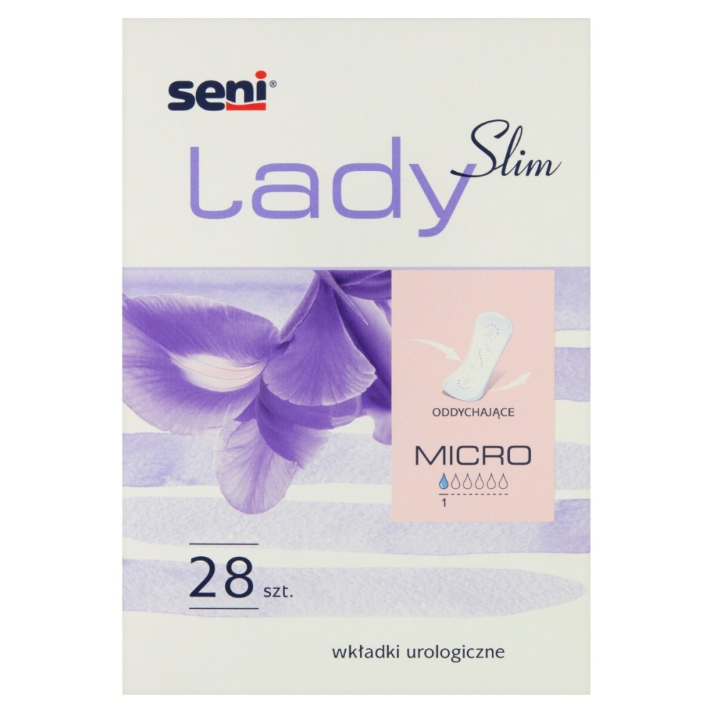 Dispositivo médico Seni Lady Slim Micro, insertos urológicos, 28 piezas