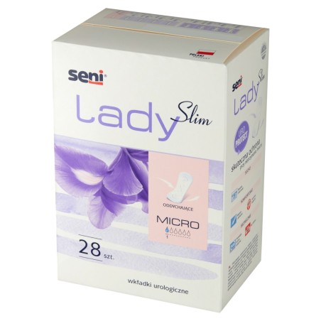 Seni Lady Slim Micro Medizinprodukt, urologische Einlagen, 28 Stück