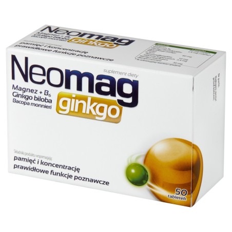 Neomag Ginkgo Suplement diety 50 sztuk