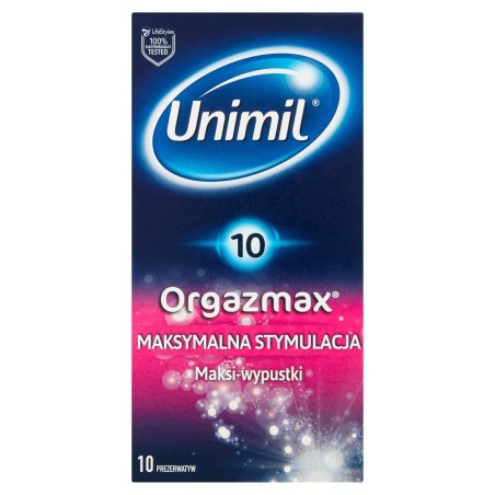 Preservativos Unimil Orgazmax 10 piezas