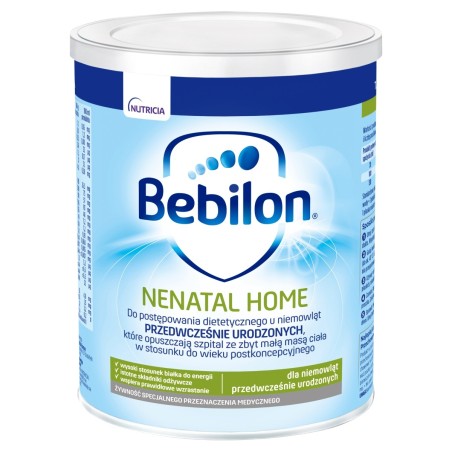 Bebilon Nenatal Home Żywność specjalnego przeznaczenia medycznego 400 g