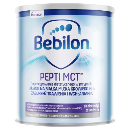 Bebilon pepti MCT Żywność specjalnego przeznaczenia medycznego 450 g