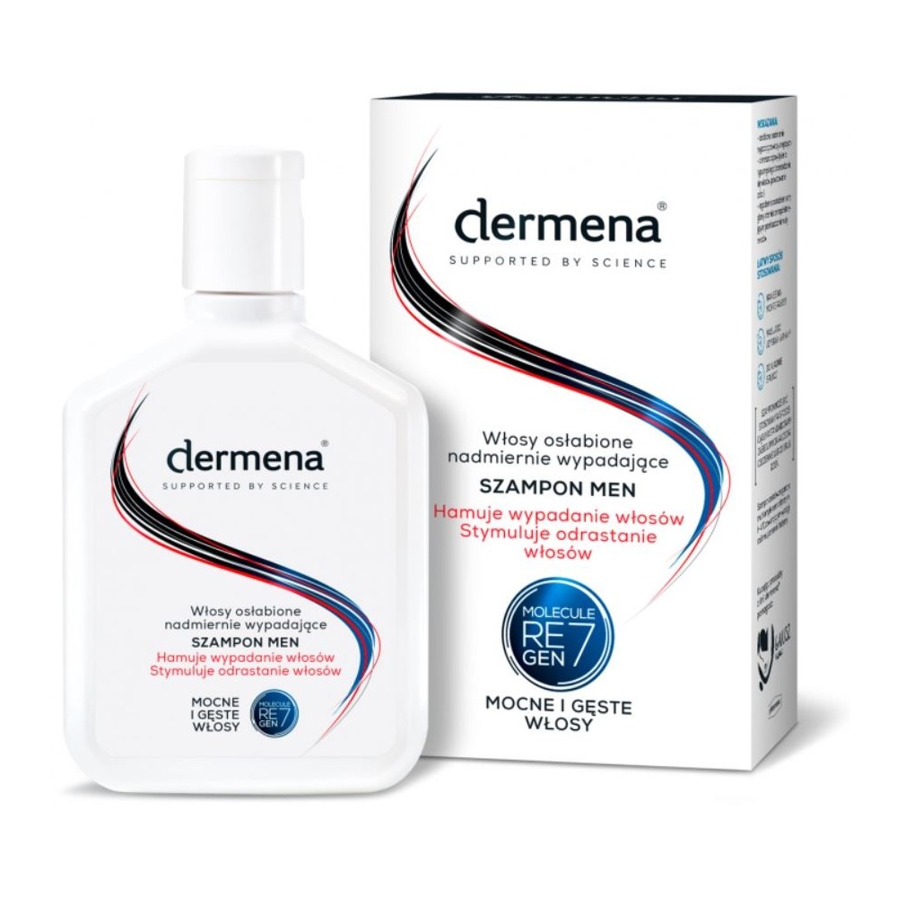 DERMENA MEN Shampoo. inhibiting hair loss