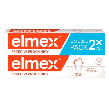 elmex Against Caries Toothpaste 2 x 75 ml