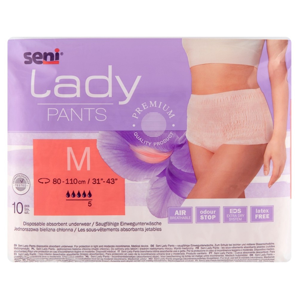 Seni Lady Pants Medical device, disposable absorbent underwear M 10 pieces
