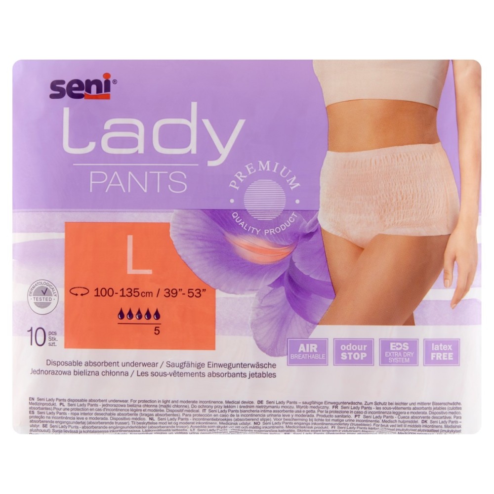 Seni Lady Pants Disposable absorbent underwear L 10 pieces