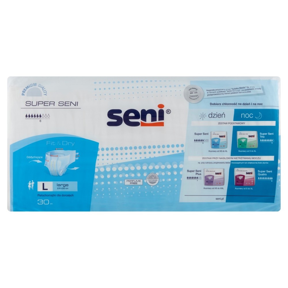 Seni Super Large Medical device, diaper pants for adults, 30 pieces