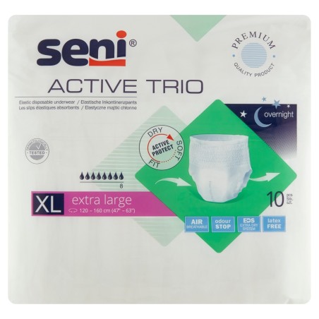 Seni Active Trio Extra Large Culotte absorbante élastique 10 pièces
