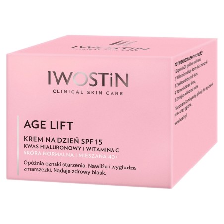 Iwostin Age Lift Day Cream SPF 15 for normal and combination skin 40+ 50 ml