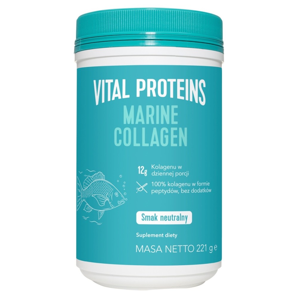 Vital Proteins Marine Collagen Dietary supplement, neutral flavor, 221 g