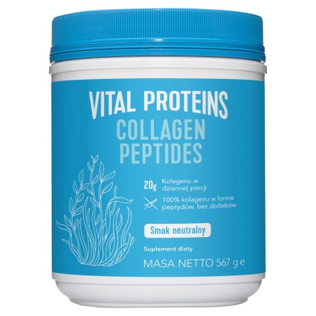 Vital Proteins Collagen Peptides Complément alimentaire, saveur neutre, 567 g