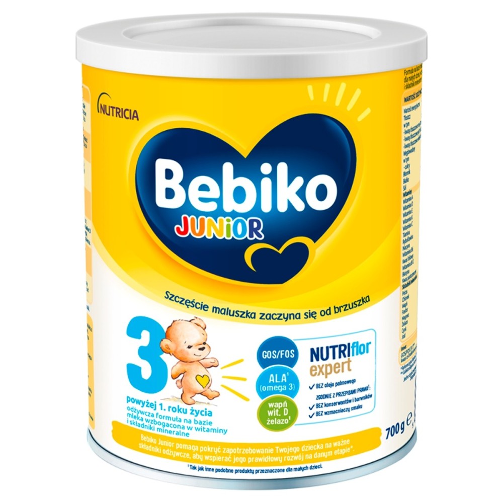 Bebiko Junior Odżywcza formuła na bazie mleka dla dzieci powyżej 1. roku życia 700 g