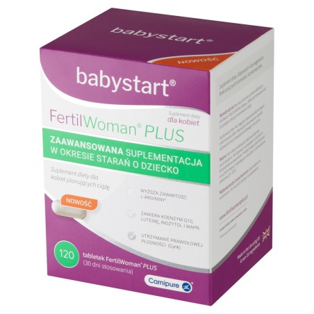 Babystart FertilWoman Plus Suplement diety dla kobiet 174,7 g (120 sztuk)