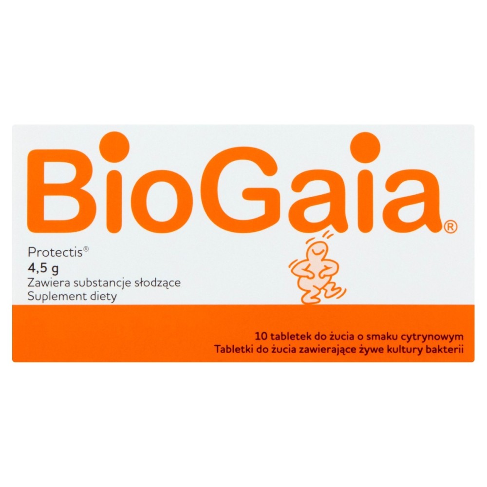 BioGaia Protectis complément alimentaire comprimés à mâcher aromatisés au citron 4,5 g (10 pcs)