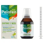 Pelafen Kid Nahrungsergänzungsmittel für Nebenhöhlen und Nase, Himbeergeschmack 100 ml
