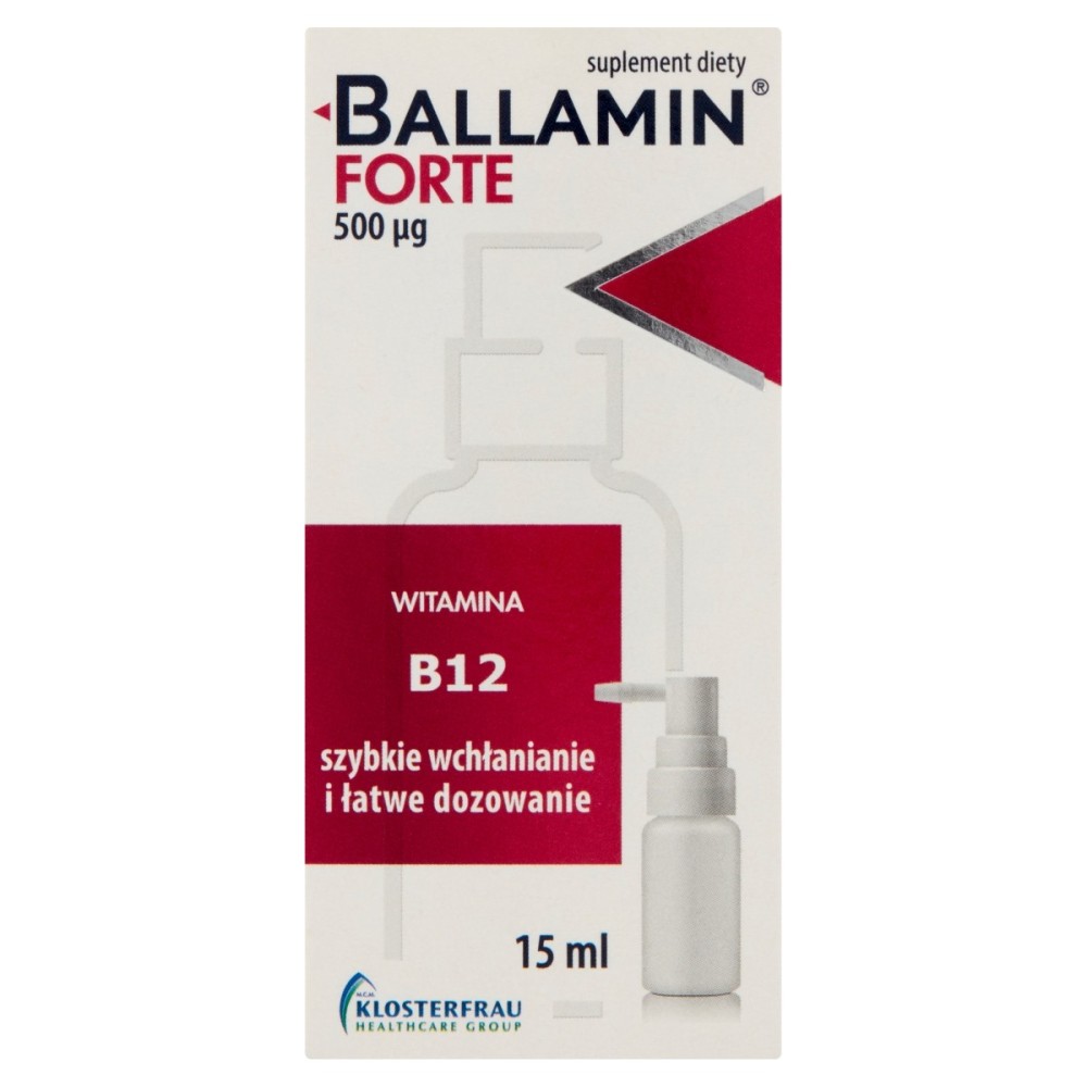 Ballamin Forte Suplemento dietético vitamina B12 15 ml