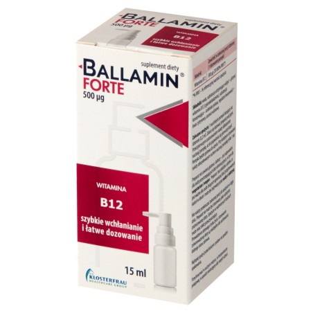 Ballamin Forte Suplemento dietético vitamina B12 15 ml
