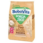 BoboVita Porcja zbóż Kaszka bezmleczna 7 zbóż zbożowo-jaglana pełnoziarnista po 8 miesiącu 170 g