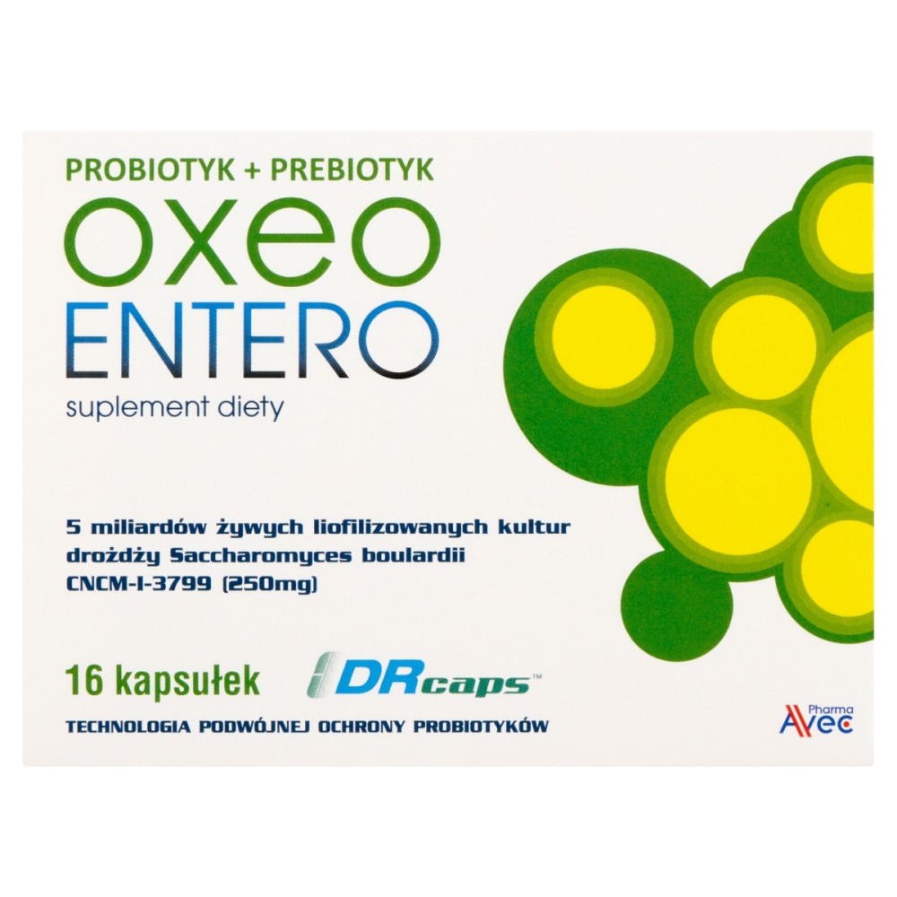 Oxeo entero Complément alimentaire probiotique + prébiotique 5,76 g (16 pièces)