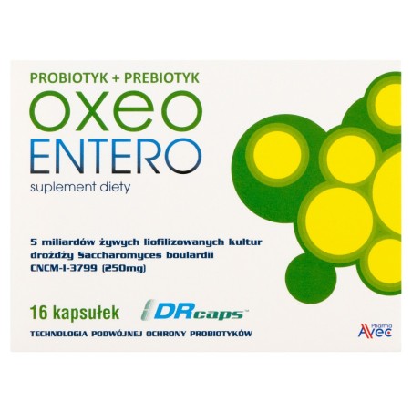 Oxeo entero Nahrungsergänzungsmittel Probiotikum + Präbiotikum 5,76 g (16 Stück)