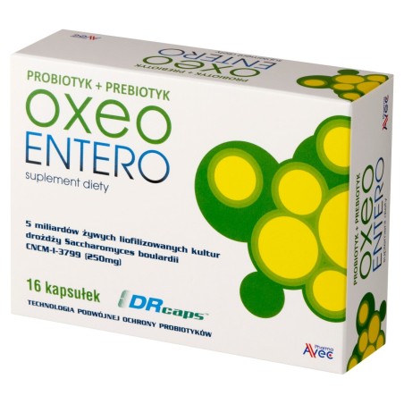 Oxeo entero Doplněk stravy probiotikum + prebiotikum 5,76 g (16 kusů)