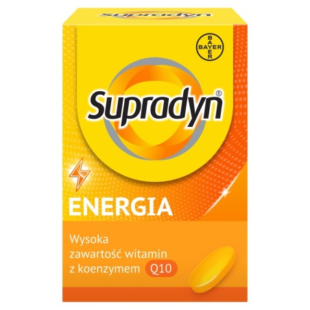 Supradyn Energy Doplněk stravy, obalené tablety, ovocná příchuť 38,46 g (30 x 1,282 g)
