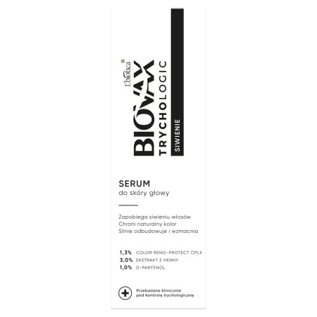 L'biotica Biovax Trychologic Siwienie serum do skóry głowy 50 ml