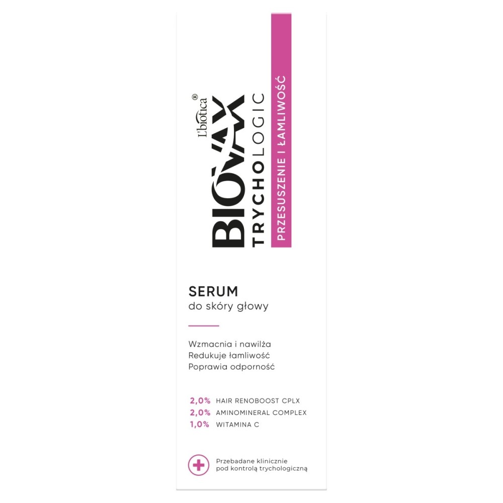 L'biotica Biovax Trychologic Dryness and Brittleness Scalp Serum 50 ml