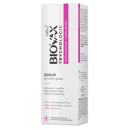 L'biotica Biovax Trychologisches Trockenheits- und Sprödigkeits-Kopfhautserum 50 ml