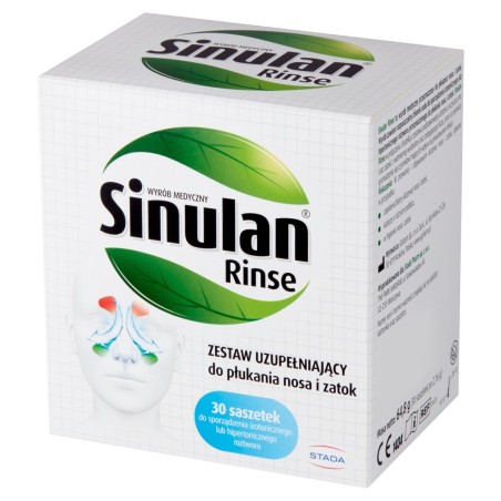 Sinulan Rinse Medical device, supplementary set for rinsing the nose and sinuses, 64.8 g (30 x 2.16 g)