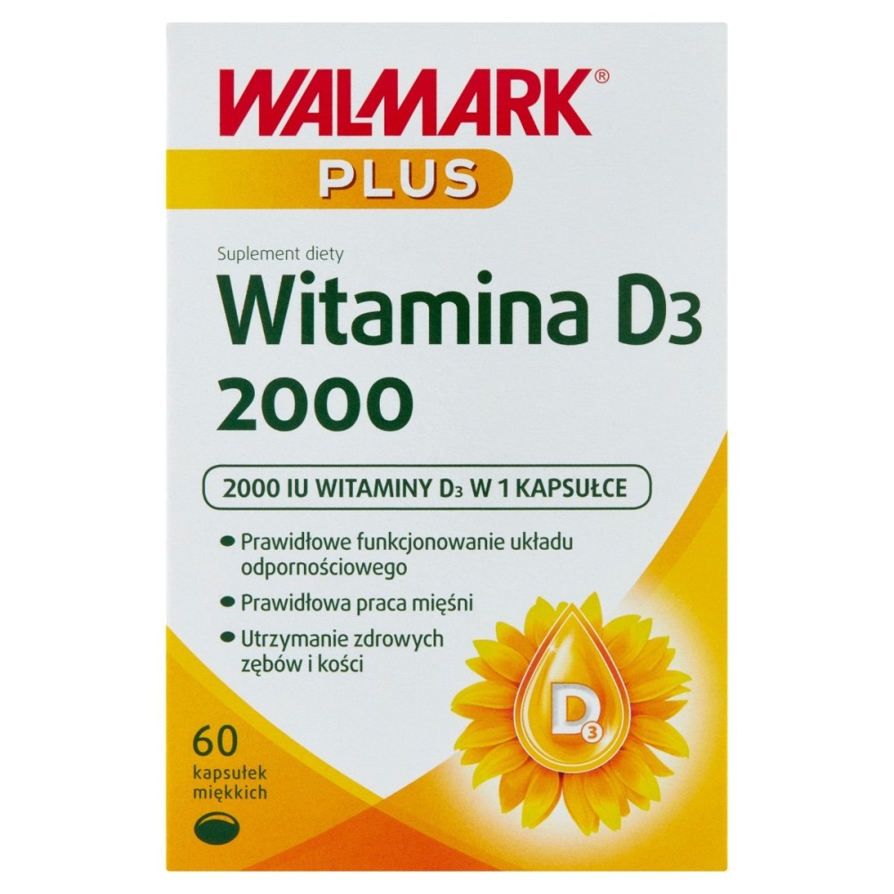 Walmark Plus Dietary supplement vitamin D₃ 2000 9.7 g (60 pieces)