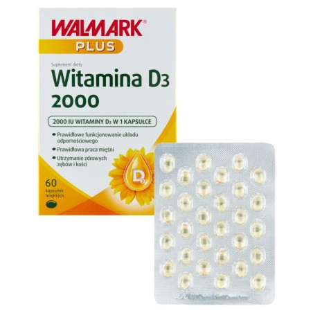 Walmark Plus Dietary supplement vitamin D₃ 2000 9.7 g (60 pieces)