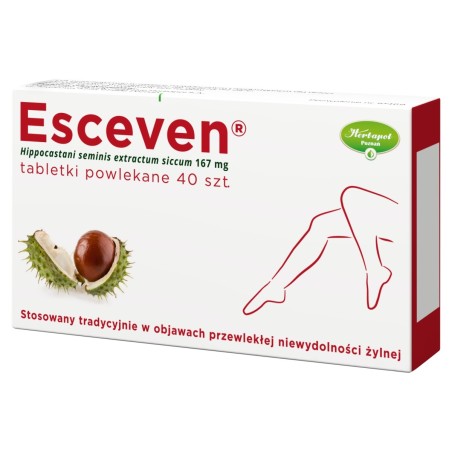Esceven 167 mg Film-coated tablets 40 pieces