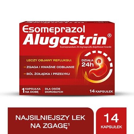 Alugastrin Esomeprazol Esomeprazolum 20 mg Lék 14 kusů