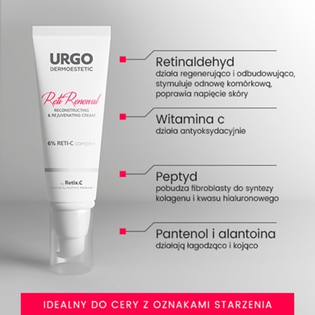 Urgo Dermoestetic Reti Renewal Rebuilding and rejuvenating cream 6% Reti-C 45 ml