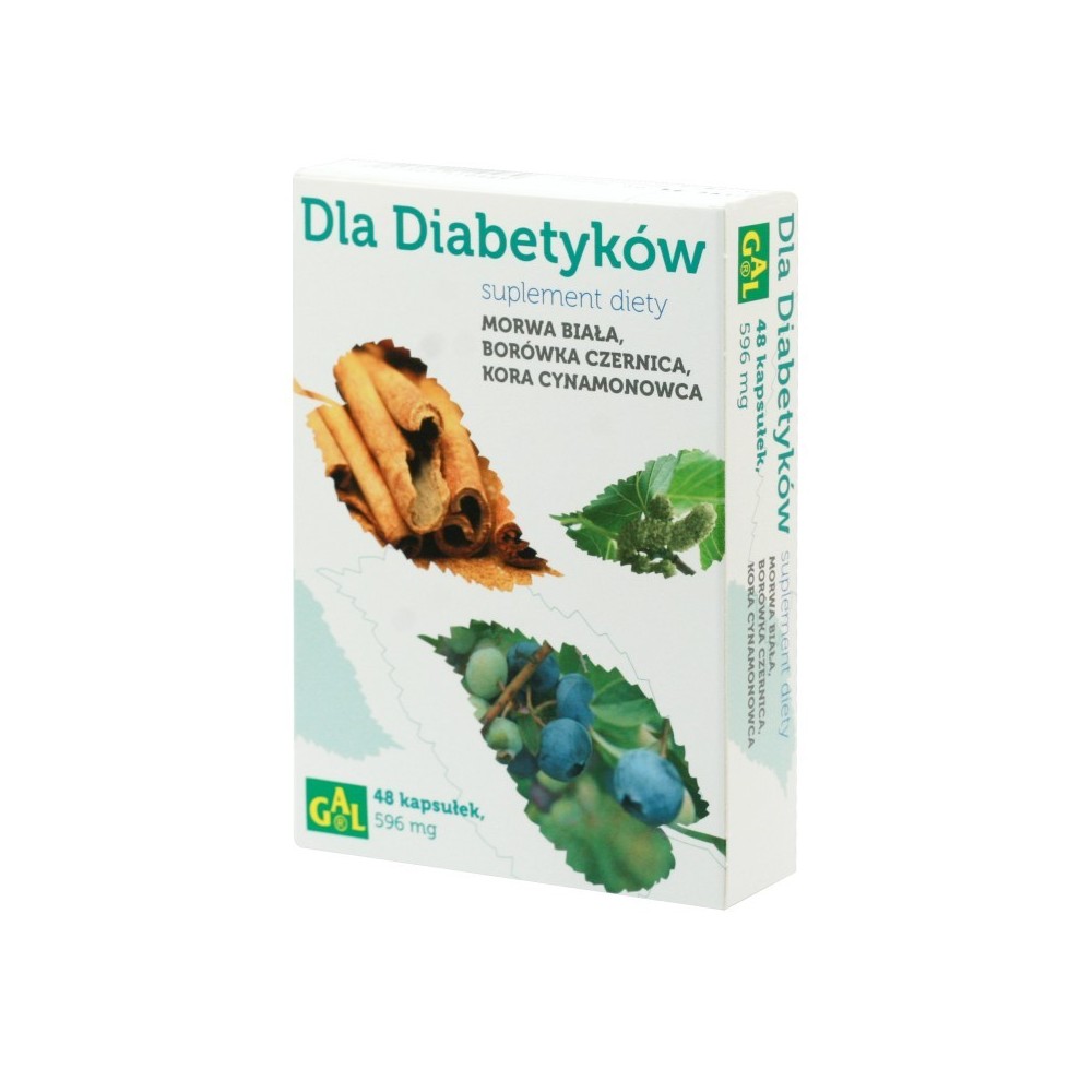For diabetics: white mulberry, black conifer, cinnamon bark, capsules, 48 ​​pcs