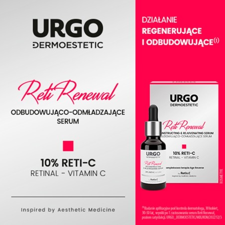 Urgo Dermoestetic Reti Renewal Odbudowująco-odmładzające serum 10 % Reti-C 30 ml