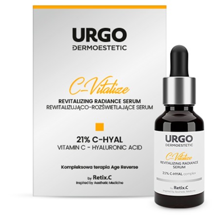 Urgo Dermoestetic C-Vitalize Rewitalizująco-rozświetlające serum 21 % C-Hyal 30 ml