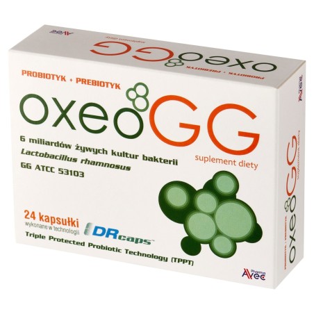 Oxeo GG Nahrungsergänzungsmittel Probiotikum + Präbiotikum 24 Stück