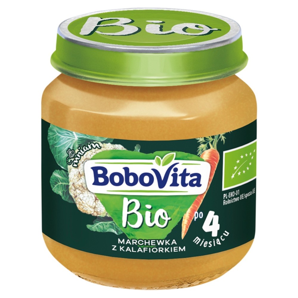BoboVita Bio Zanahoria con coliflor a partir de los 4 meses 125 g