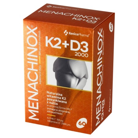 Menachinox Supplément diététique K2 + D3 2000 16,2 g (60 x 270 mg)