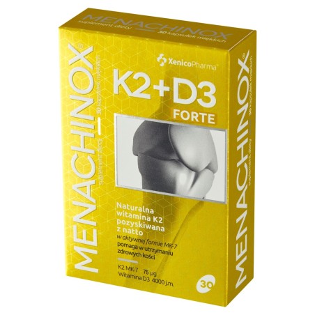 Menachinox Suplemento dietético K2 + D3 forte 8,1 g (30 x 270 mg)