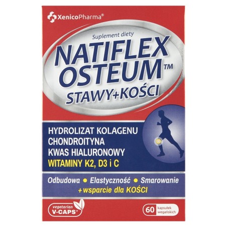 Natiflex Osteum Complemento alimenticio articulaciones + huesos 27,06 g (60 x 451 mg)