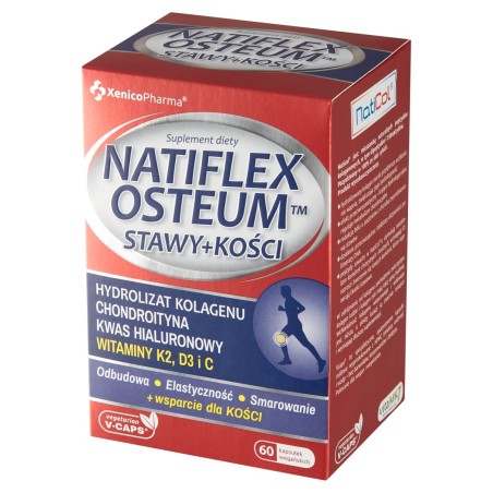 Natiflex Osteum Complemento alimenticio articulaciones + huesos 27,06 g (60 x 451 mg)