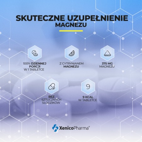 XeniVit Suplement diety magnesium forte cytrynian 2 x 77 g