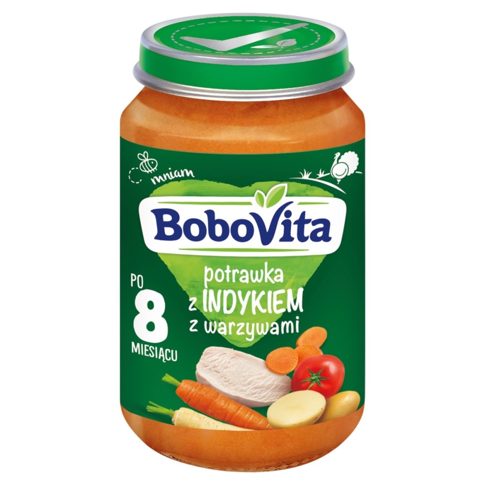 BoboVita Krůtí guláš se zeleninou po 8 měsících 190 g