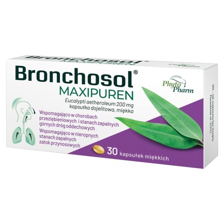 Bronchosol Maxipuren Eucalypti Aetheroleum 200 mg Capsule 30 pz.