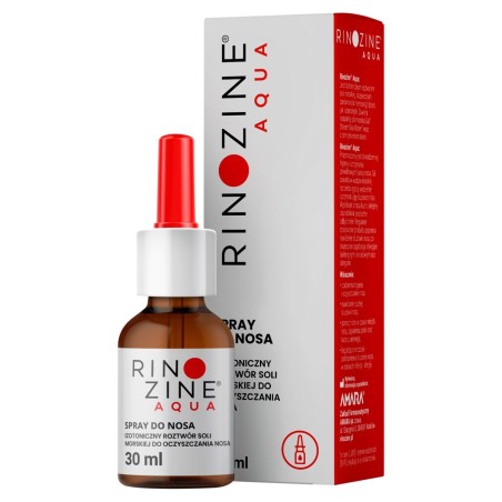 Rinozine Aqua Wyrób medyczny spray do nosa 30 ml